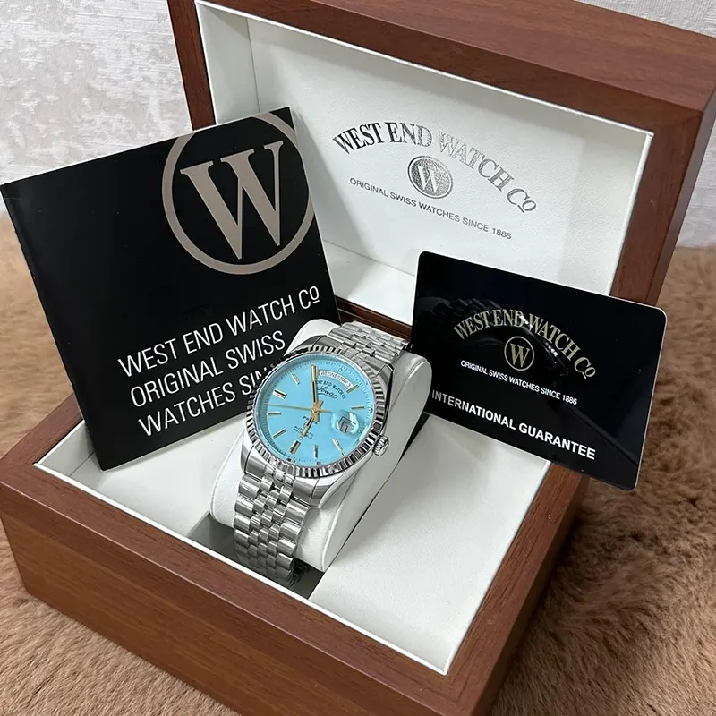 West End 'The Classic XL' Automatic Tiffany Dial Men's Watch | 6868.10.3337